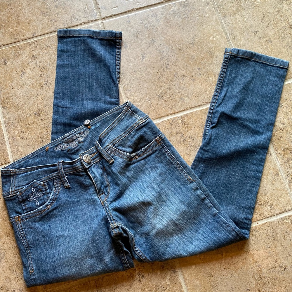 Dollhouse N.Y - Lady distressed skinny jeans, : 7